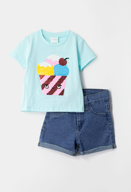 CHOYS 8263 Playera de niña (8B3)