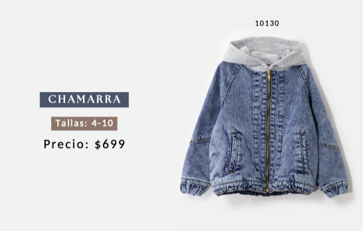 CHOYS 10130 FRANELA-MEZCLILLA