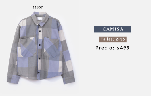 CHOYS 11807 FRANELA-MEZCLILLA